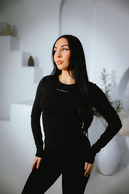 Black midnight flare pants